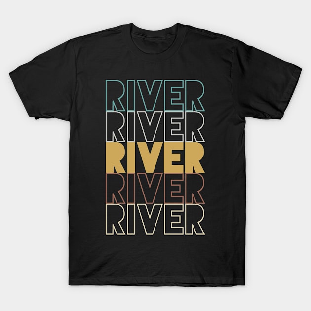 River T-Shirt by Hank Hill